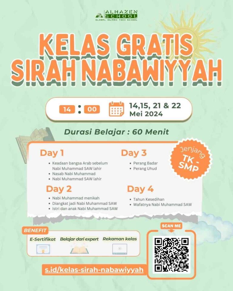 Kelas Gratis Sirah Nabawiyah untuk Anak